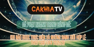 Cầu thủ thực hiện đá phạt nhanh theo luật mới – cakhiatv trực tiếp bóng đá